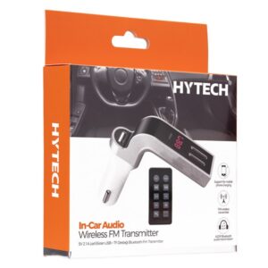Hytech HY-XCB75 5V 2.1A Led Ekran USB+TF Desteği Gri Bluetooth Fm Transmitter